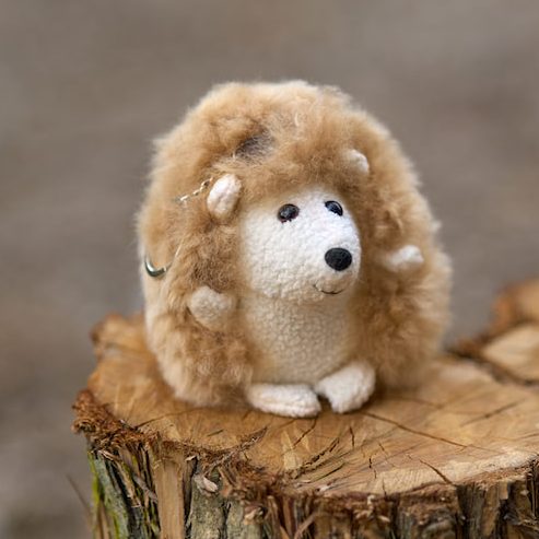 Alternative view of Alpaca Porcupine Keychain - Case of Four