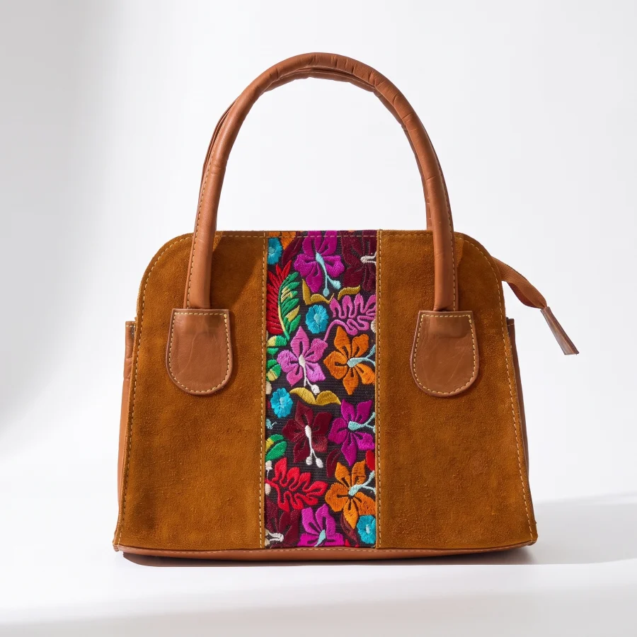 Alternative view of Embroidered Square Leather Purse - Case of One