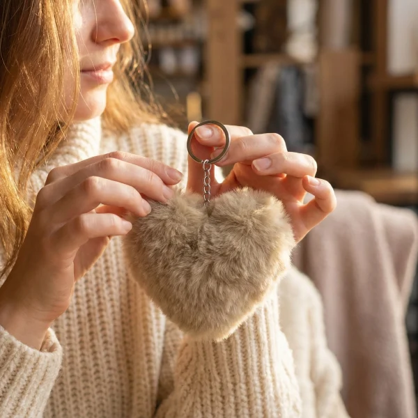 Alpaca Heart Keychain – Case of Four – view 4
