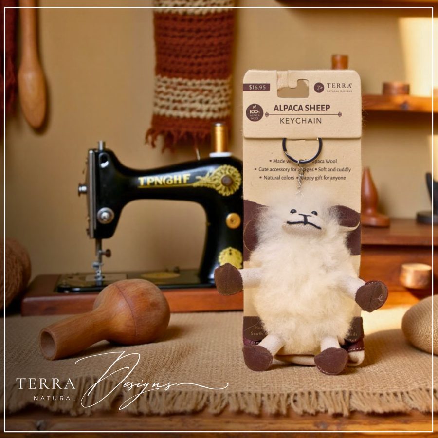Alpaca Sheep Keychain - Case of Four