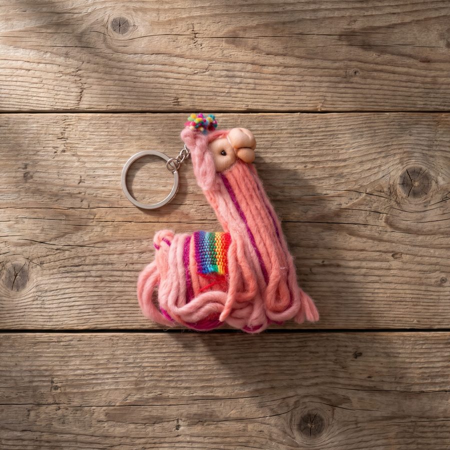 Wooly Llama Keychain - Case of Four