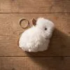 Alpaca wool winged bunny keychain, handmade – Terra Natural Designs