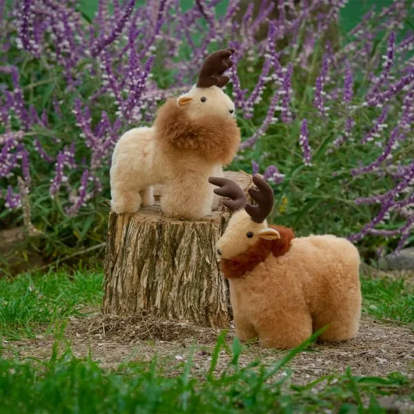 Alpaca Reindeer Plush Buddy – Case of Two – view 5