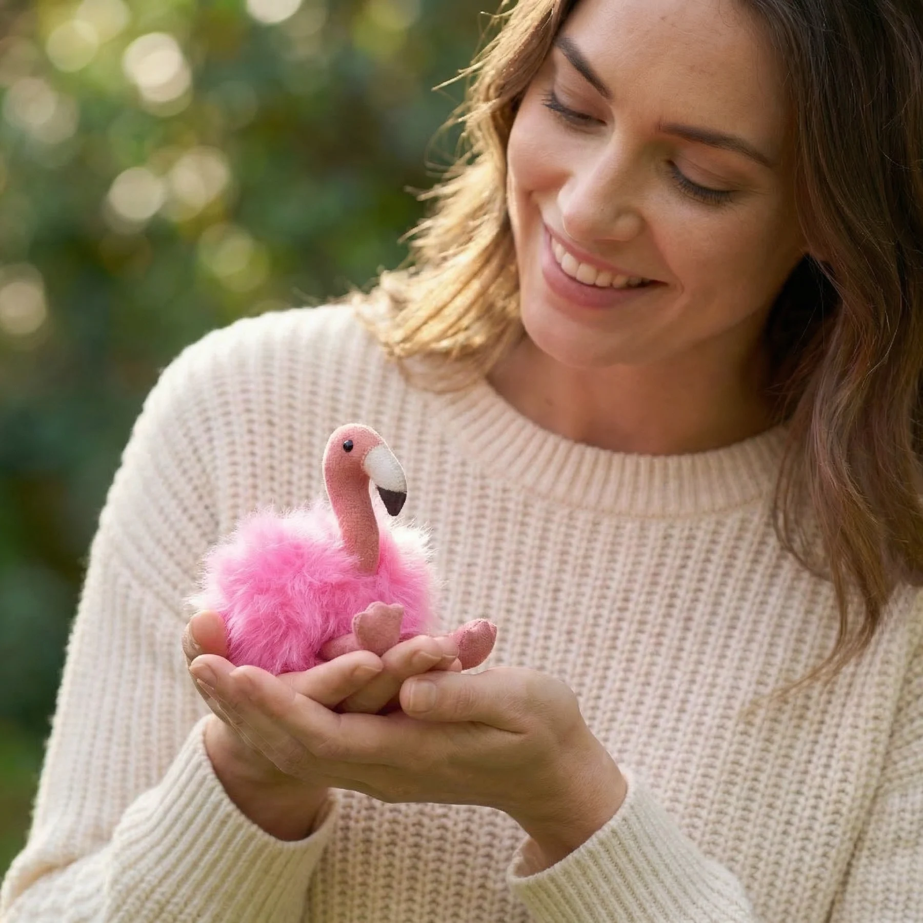 Alpaca Flamingo Keychain – Case of Four – Terra Natural Designs