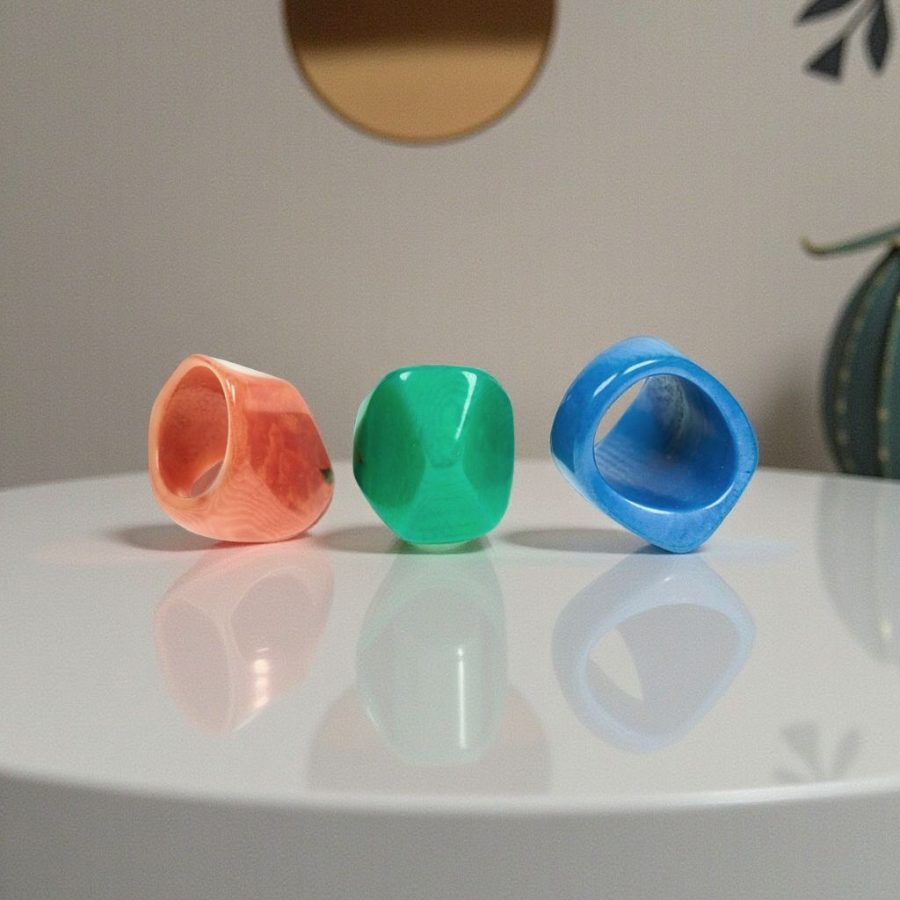 Tagua Nut Rings - Case of Two
