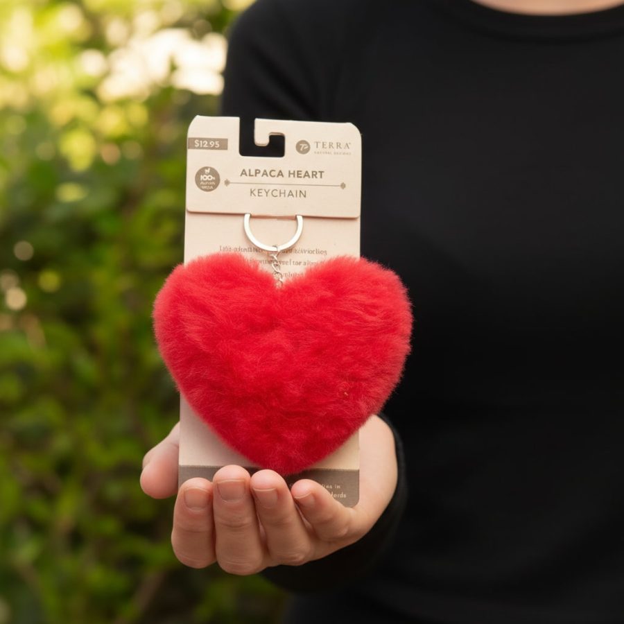 Alpaca Heart Keychain - Case of Four