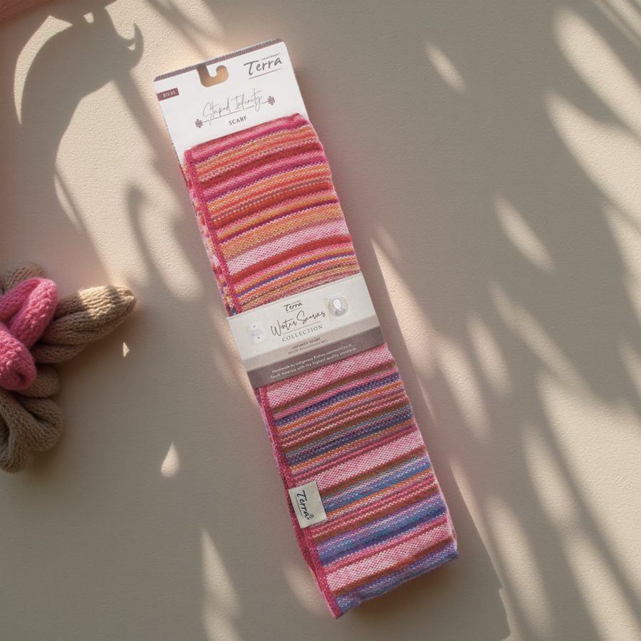 Striped Infinity Fall Scarf- Case of Four