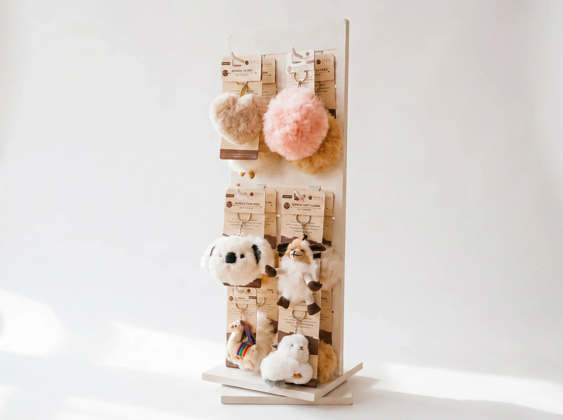 Alpaca Keychain Display