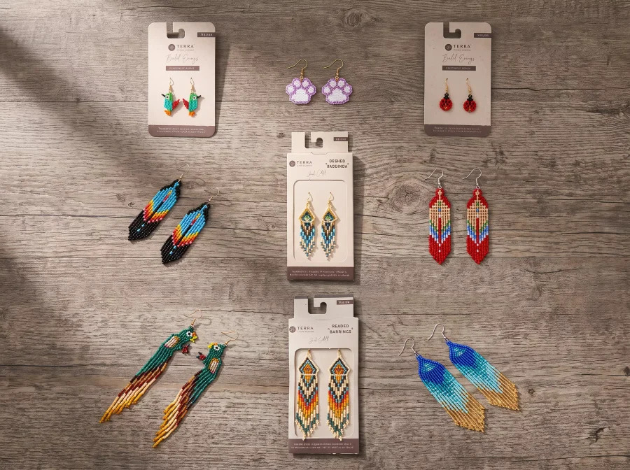 Beaded Earrings Mini Display