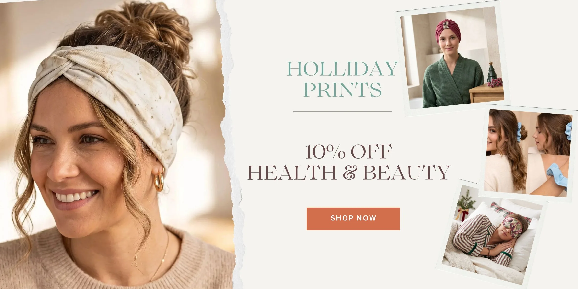 Holiday prints: 10% off health and beauty. Shop now